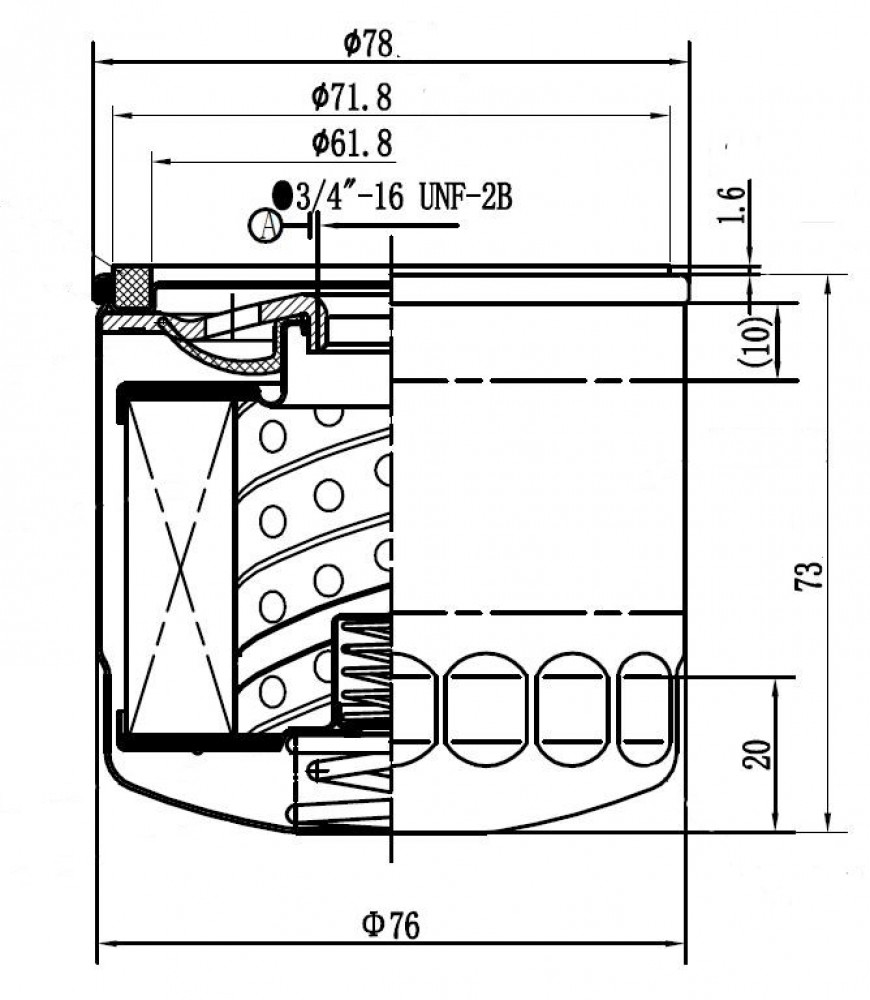 Фильтр масляный для а/м LiXiang L6 (24-)/L7 (23-)/L8 (22-)/L9 (22-) 1.5hyb