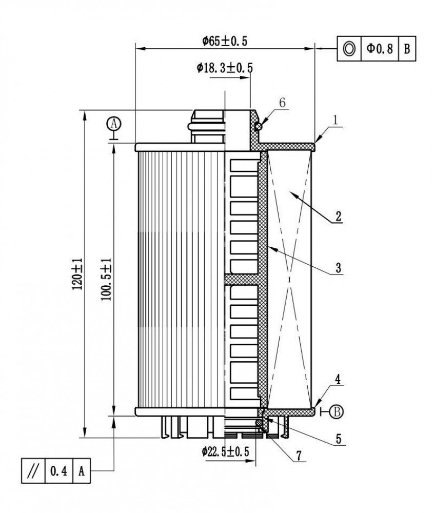 Фильтр масляный для а/м Tank 500 (21-)/700 (24-) 3.0T (картридж)