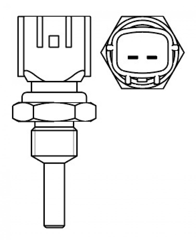Датчик температуры для автомобилей Nissan Qashqai (06-)/(14-)/X-Trail (07-)/(14-)/Almera Classic (06-)/Teana (07-)/Tiida (08-)/Renault Duster (15-)/Лада Vesta (19-) H4M