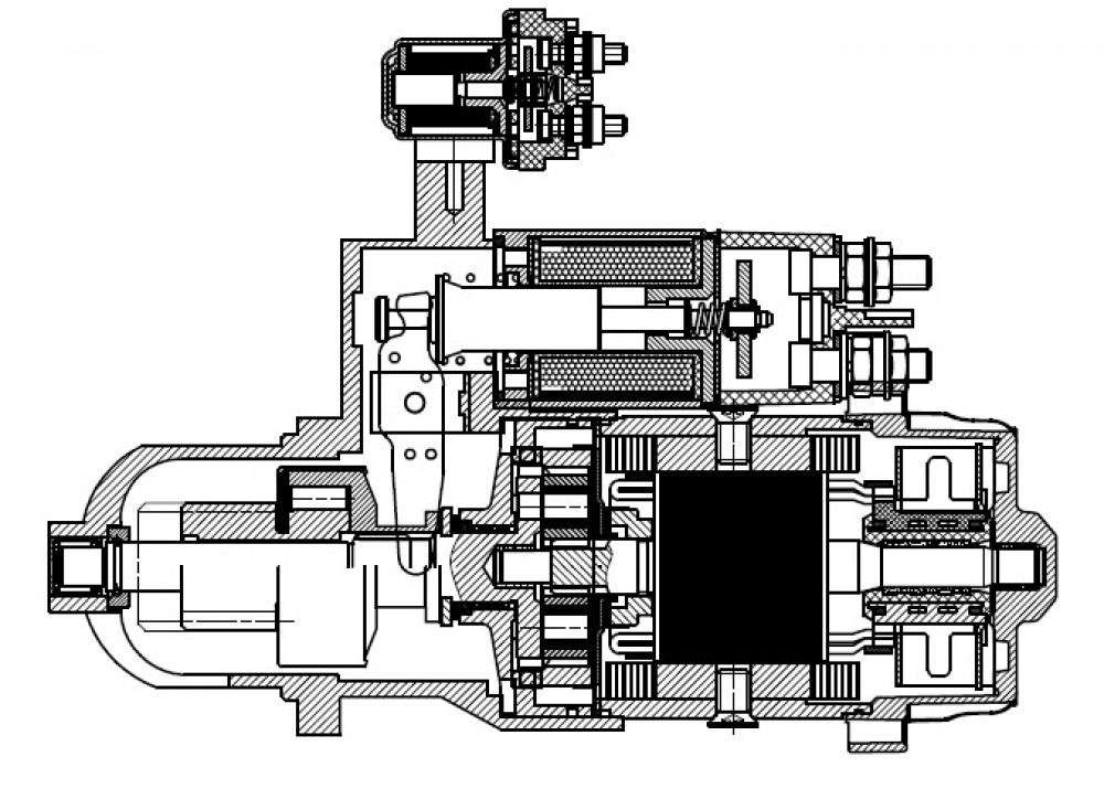 Стартер для автомобилей ГАЗ ГАЗон Next с дв. ЯМЗ-530/534/536 (с доп. реле) 12В 3,8кВт