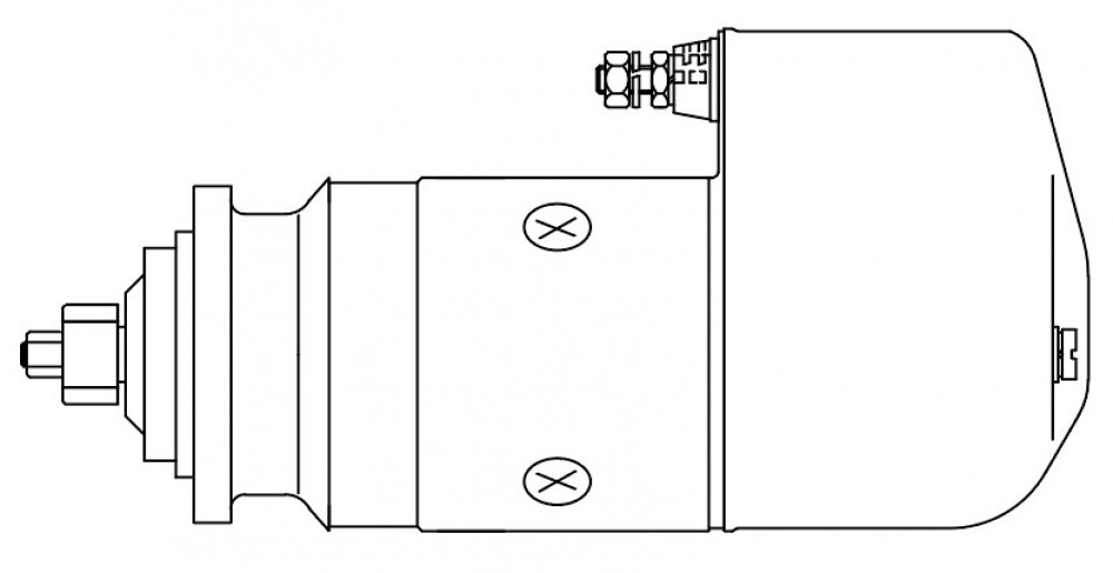 Стартер для автомобилей Renault Trucks Premium (96-) с дв. MIDR 24В 6,6кВт (тип Bosch)