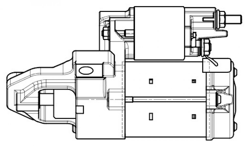 Стартер для автомобилей Land Rover Range Rover Evoque (11-)/Freelander II (06-) 2.0i 1,2кВт