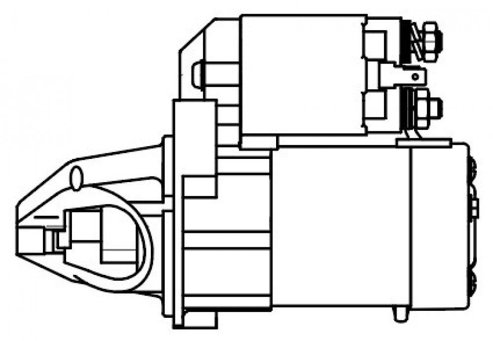 Стартер для автомобилей Mitsubishi Outlander III (12-) 2.0i 1,4кВт