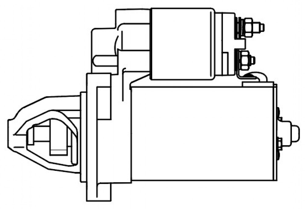 Стартер для автомобилей Mercedes-Benz C W204 (07-)/E W212 (09-) 1.8T (Start-Stop) 2кВт