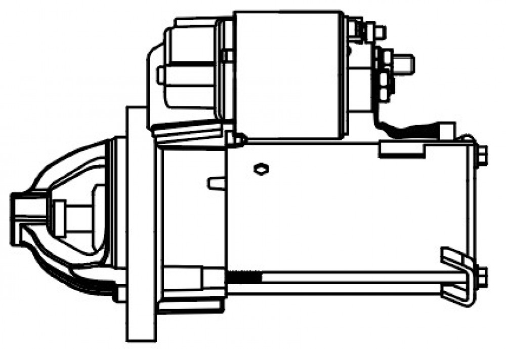 Стартер для автомобилей Mercedes-Benz A W168 (97-) 1.4i/1.6i/B W245 (05-) 2.0i 1,3кВт