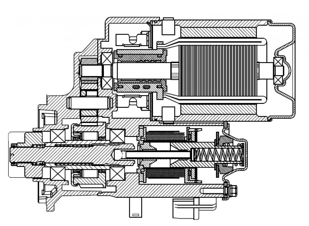 Стартер для автомобилей Toyota Land Cruiser Prado J15 (09-) 3.0D 2,2кВт