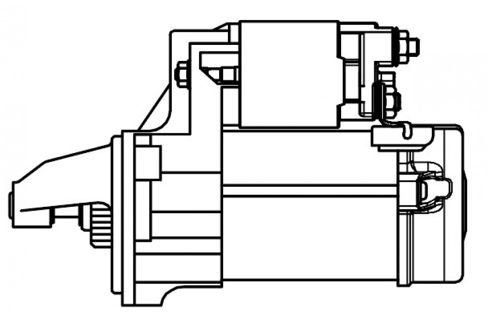 Стартер для автомобилей Toyota C-HR (16-)/Corolla E21 (18-) 1.2T 1,7кВт (Start-Stop)