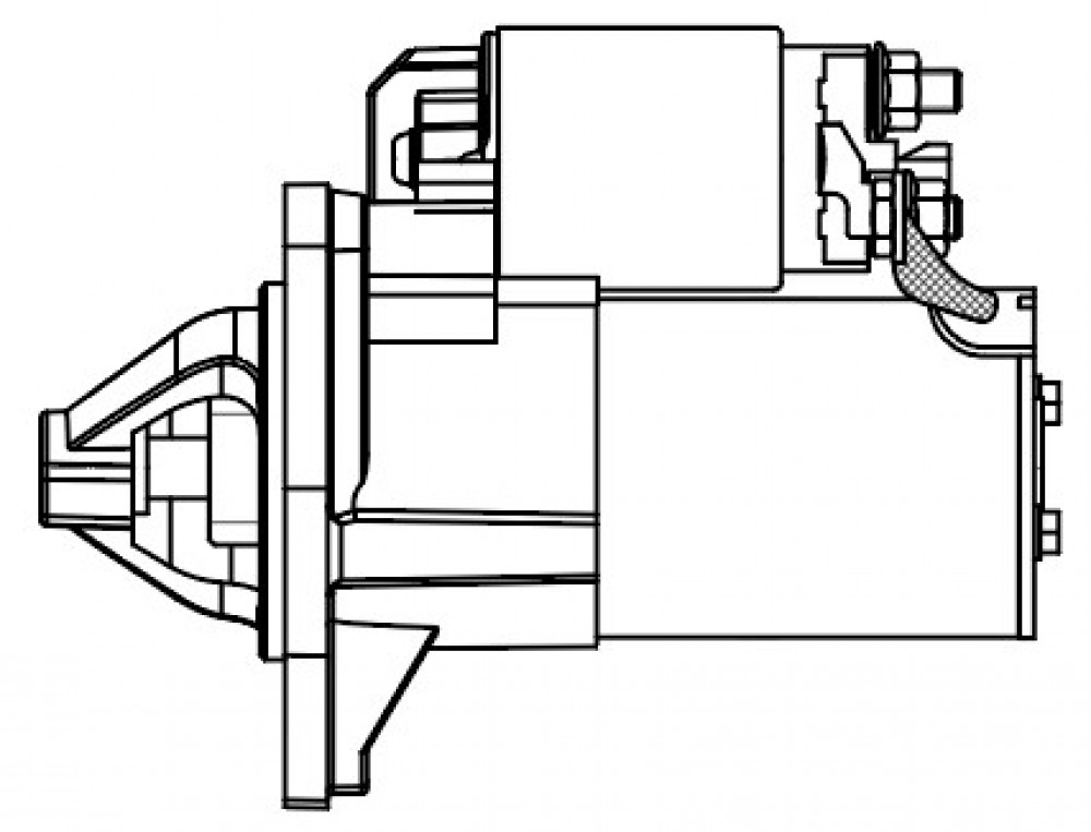 Стартер для автомобилей Haval H6 (14-) 1.5T 0,9кВт (тип JHEECO)