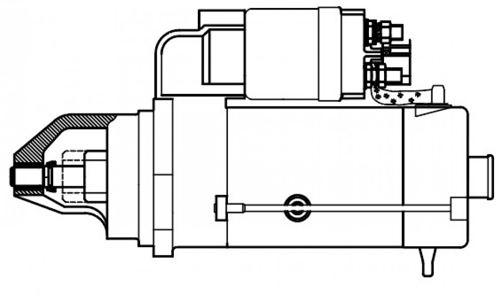 Стартер для спецтехники John Deere с дв. 4045T/6068T 12В 4кВт