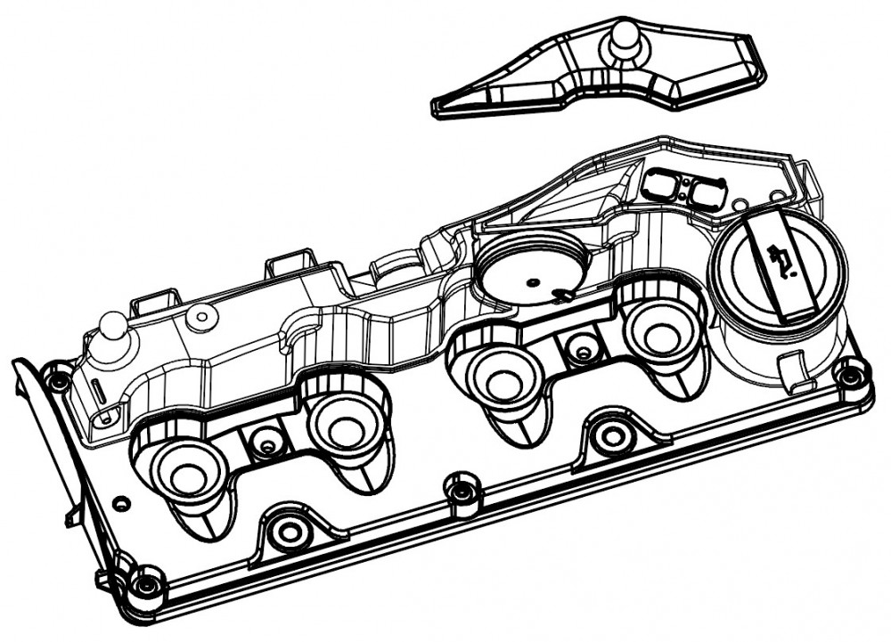 Крышка клапанная для а/м VW Amarok (09-)/Crafter (11-) 2.0D