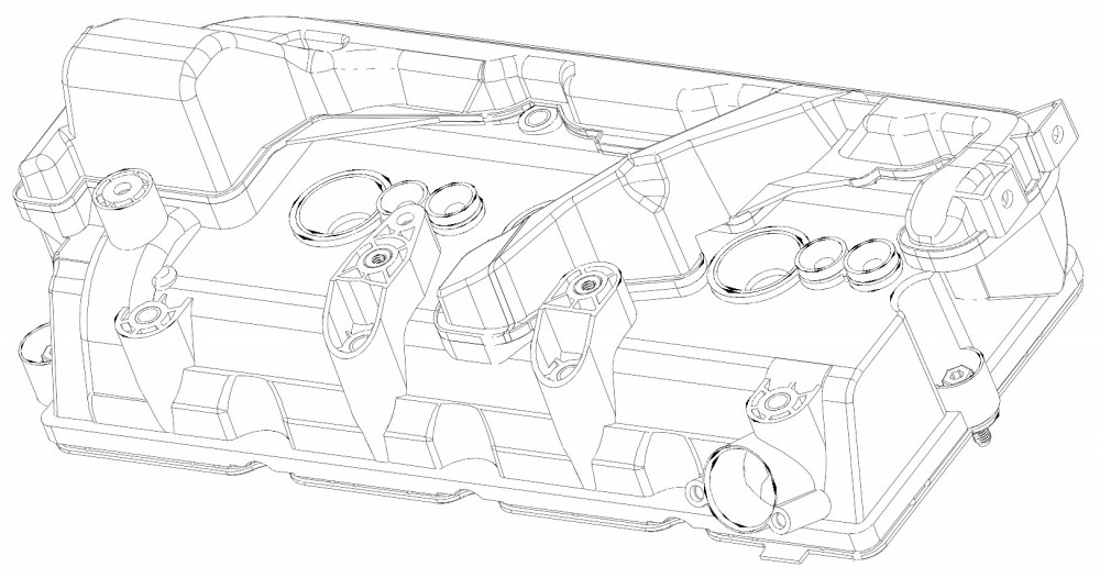 Крышка клапанная для а/м Audi Q7 (15-)/Q8 (18-)/VW Touareg (18-) 3.0D (левая сторона)