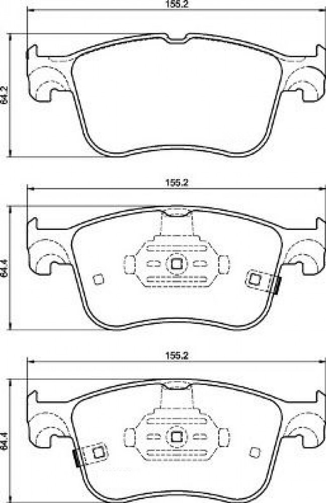 Колодки тормозные дисковые передние (керамические) для автомобилей Ford Focus IV (18-) / Kuga (19-) [серия PRO]