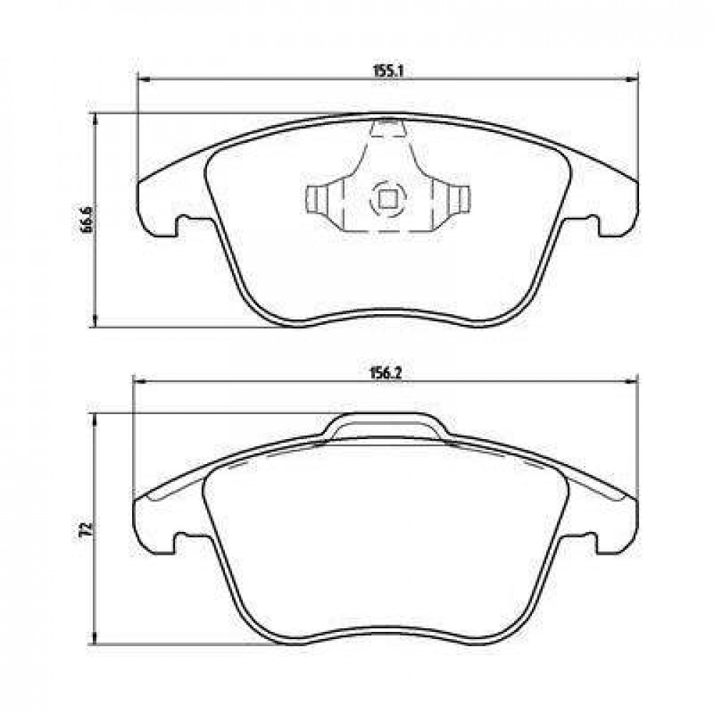 Колодки тормозные дисковые передние (керамические) для автомобилей Ford Mondeo IV (07-) / Land Rover Freelander 2 (06-) / Volvo XC70 (07-) [серия PRO]