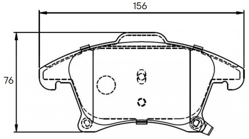 Колодки тормозные дисковые передние (керамические) для автомобилей Ford Mondeo V (15-) / S-Max (15-) [серия PRO]