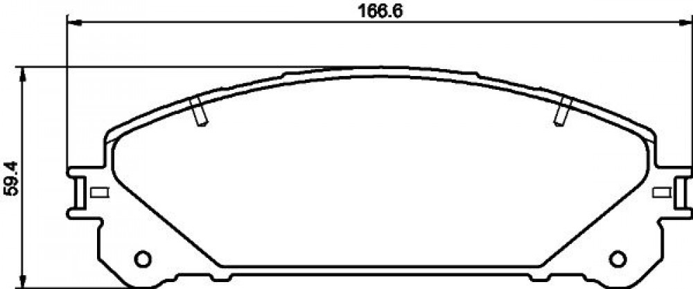 Колодки тормозные дисковые передние (керамические) для автомобилей Lexus RX (08-) / Toyota Highlander (08-) [серия PRO]
