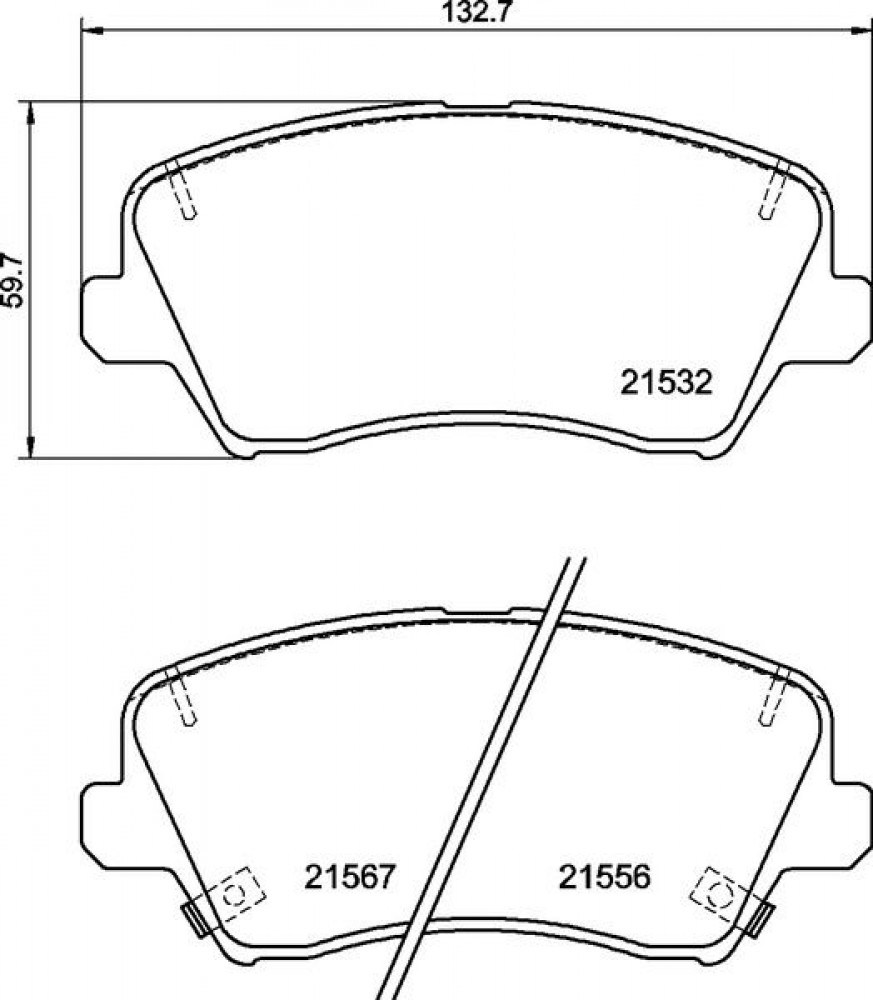 Колодки тормозные дисковые передние для автомобилей Kia Ceed (12-) / Hyundai i30 (16-) с тормозной системой Bosch с колёсными дисками R15