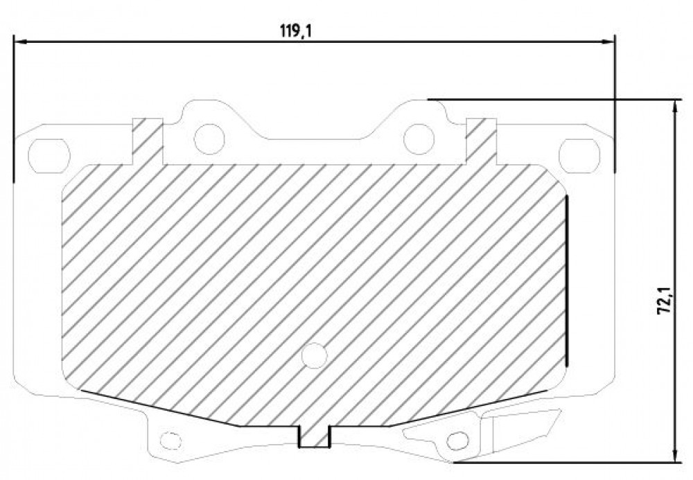 Колодки тормозные дисковые передние для автомобилей Toyota Land Cruiser 80 (89-)