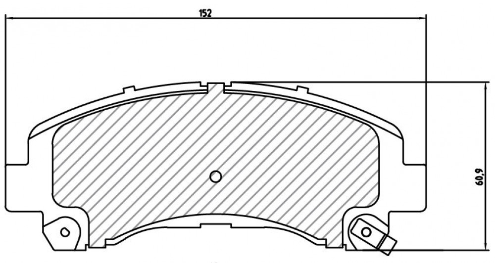 Колодки тормозные дисковые передние для автомобилей Chevrolet TrailBlazer (01-)