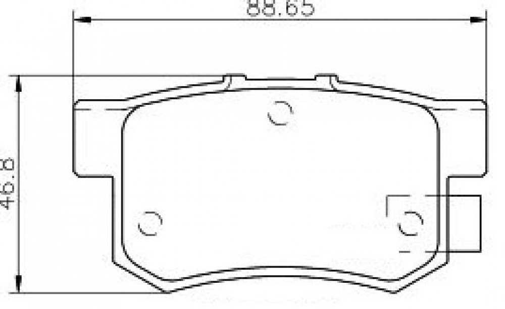 Колодки тормозные дисковые задние (керамические) для автомобилей Honda Civic VIII (06-) [серия PRO]
