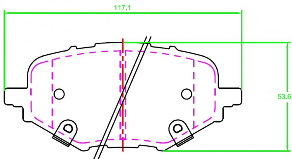 Колодки тормозные дисковые задние для автомобилей Changan UNI-K (22-) AWD