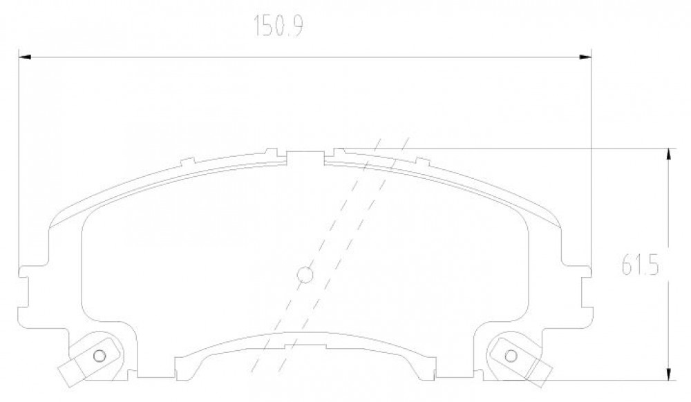 Колодки тормозные дисковые передние для автомобилей Nissan X-Trail T32 (14-) / Renault Koleos (16-)