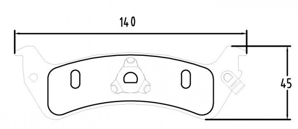 Колодки тормозные дисковые задние для автомобилей Jeep Cherokee (90-) / Grand Cherokee (93-)