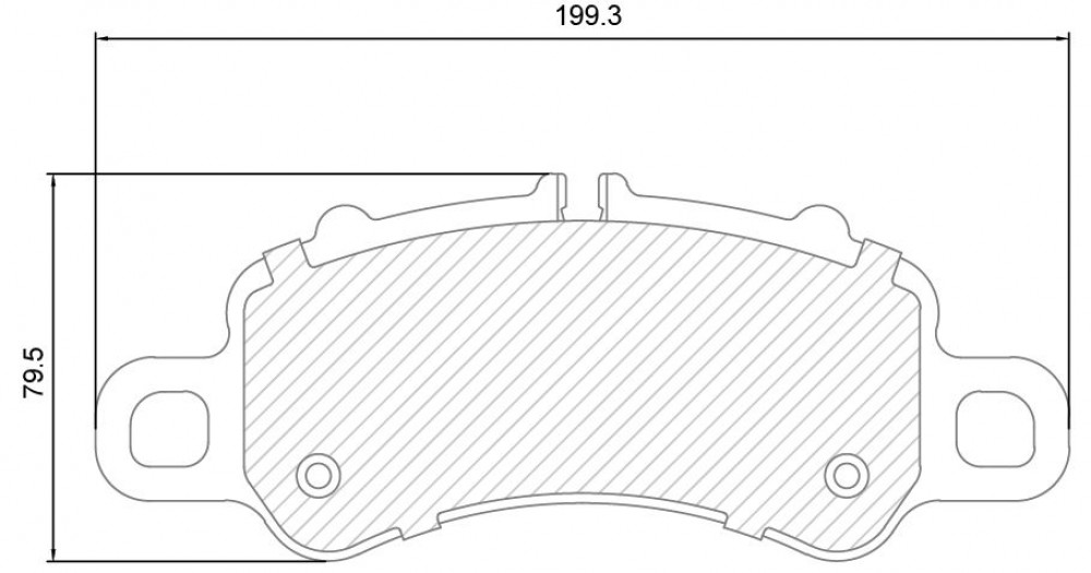 Колодки тормозные дисковые передние (керамические) для автомобилей Porsche 911 (992) (19-) [серия PRO]