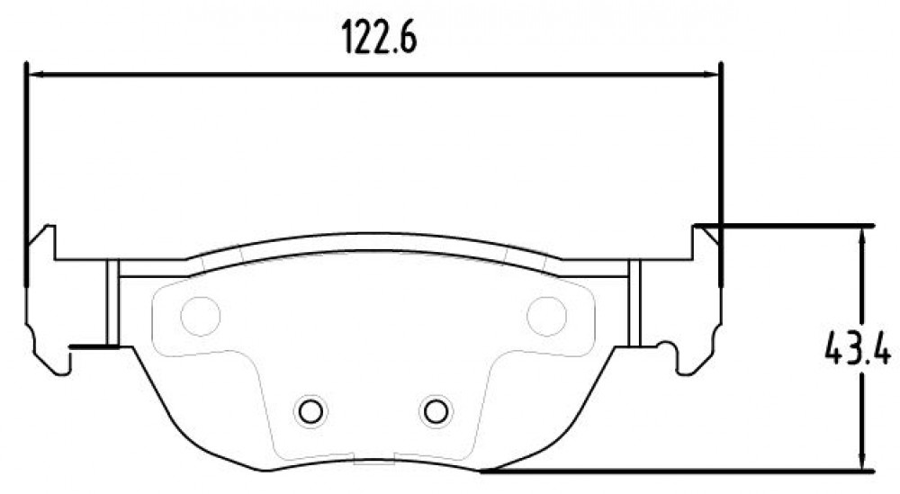 Колодки тормозные дисковые задние для автомобилей Mazda CX-30 (19-)