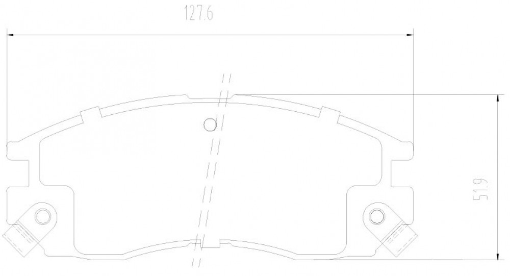 Колодки тормозные дисковые передние для автомобилей Mitsubishi Galant (96-) / Eclipse (99-)