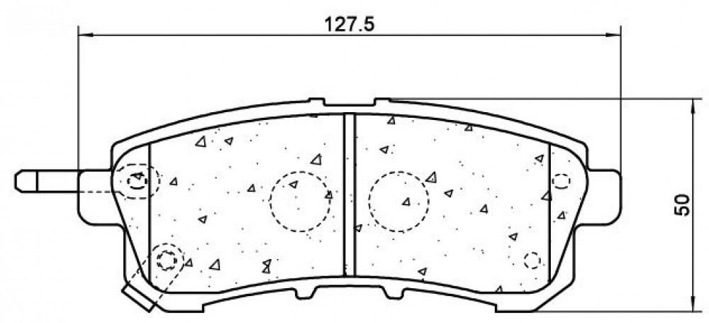 Колодки тормозные дисковые задние для автомобилей Nissan Patrol (10-) / Infiniti QX56 (10-) / QX80 (10-)