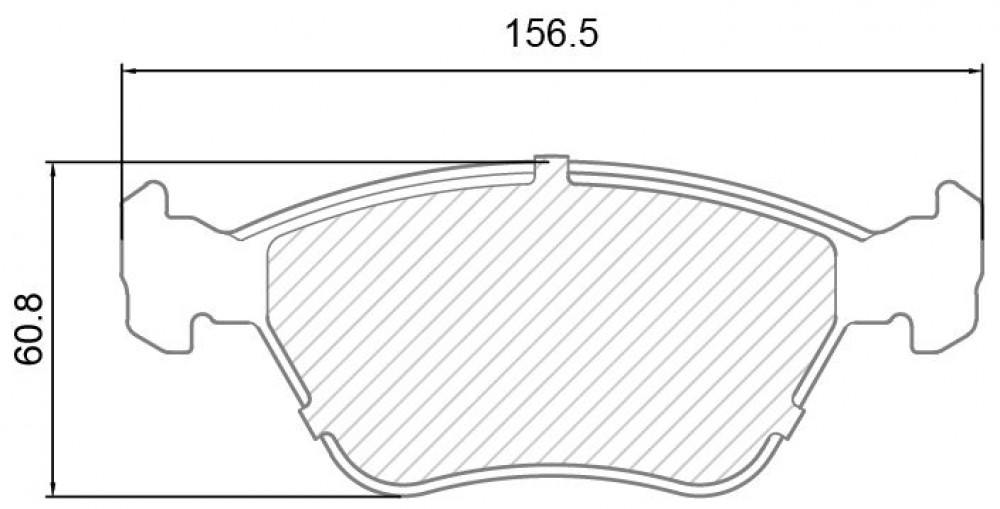 Колодки тормозные дисковые передние для автомобилей Opel Vectra A (88-) / Omega B (94-) 16V
