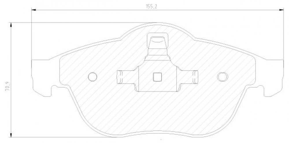 Колодки тормозные дисковые передние для автомобилей Renault Laguna II (01-) / Espace IV (02-)