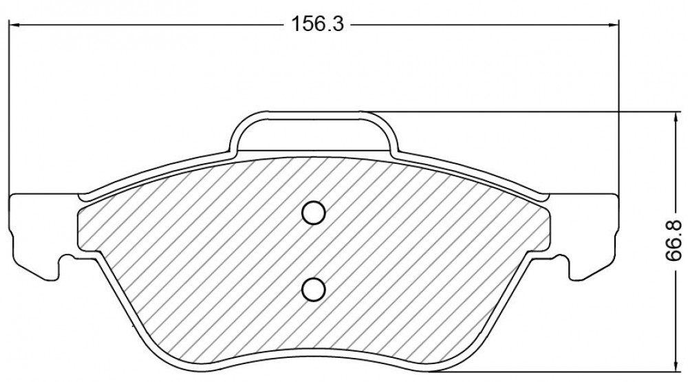 Колодки тормозные дисковые передние для автомобилей Renault Laguna III (05-)