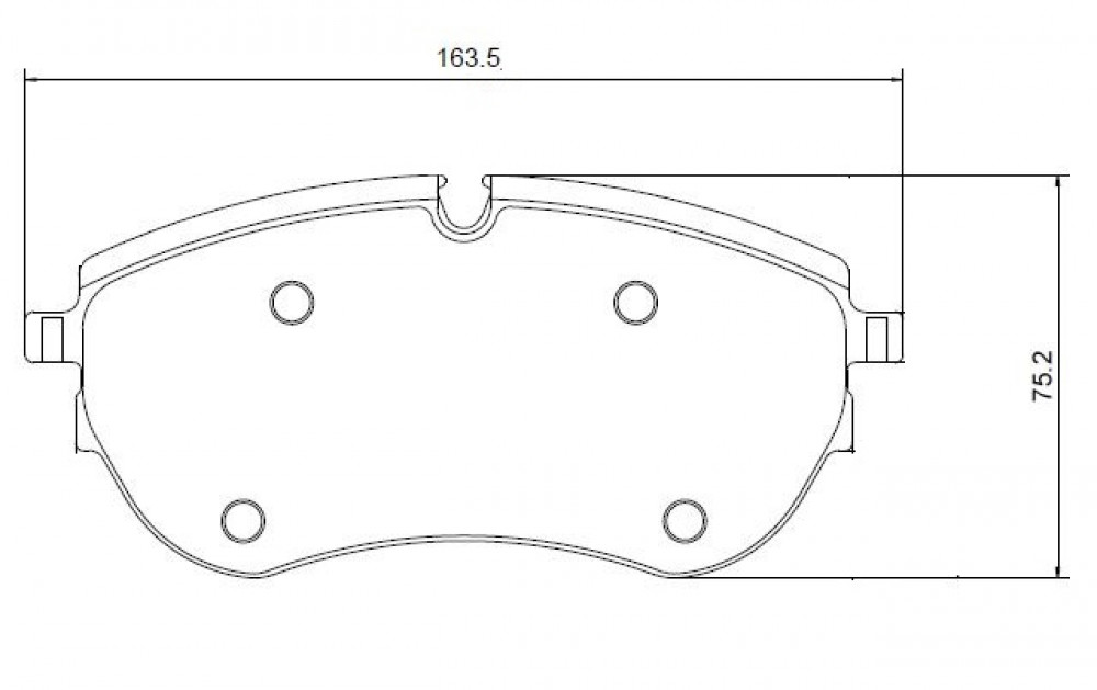 Колодки тормозные дисковые передние для автомобилей VW Amarok (10-)