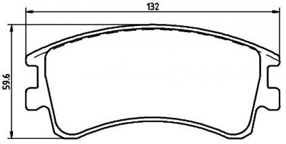 Колодки тормозные дисковые передние (керамические) для автомобилей Mazda 6 (02-) [серия PRO]
