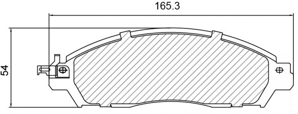 Колодки тормозные дисковые передние для автомобилей Nissan Navara (04-) / NP300 (08-)