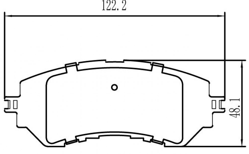 Колодки тормозные дисковые передние для автомобилей Toyota Yaris (13-) с тормозной системой Akebono