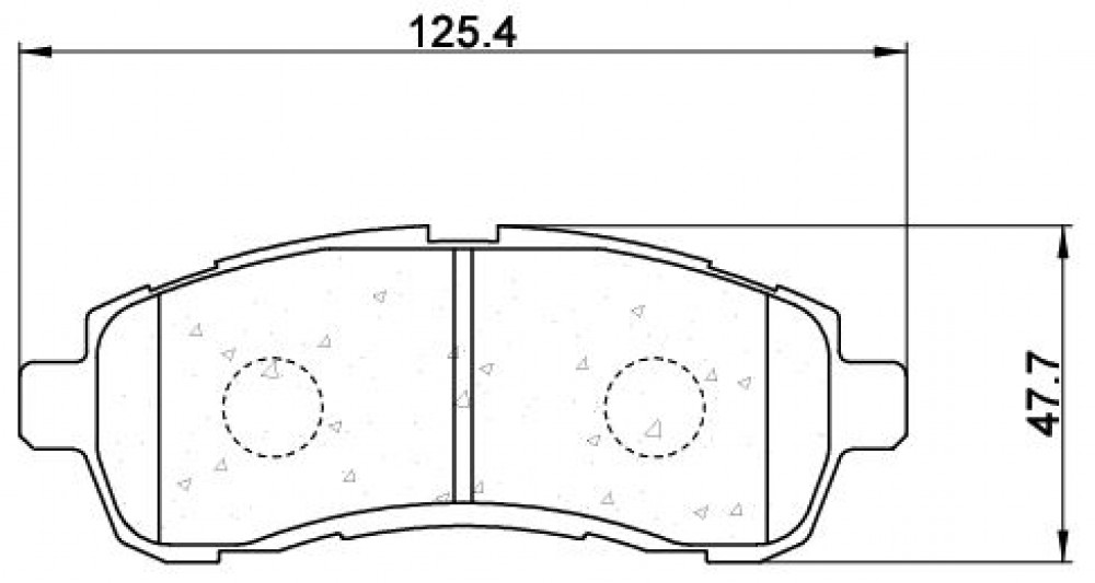 Колодки тормозные дисковые передние для автомобилей Mazda 2 (07-) с тормозной системой TRW