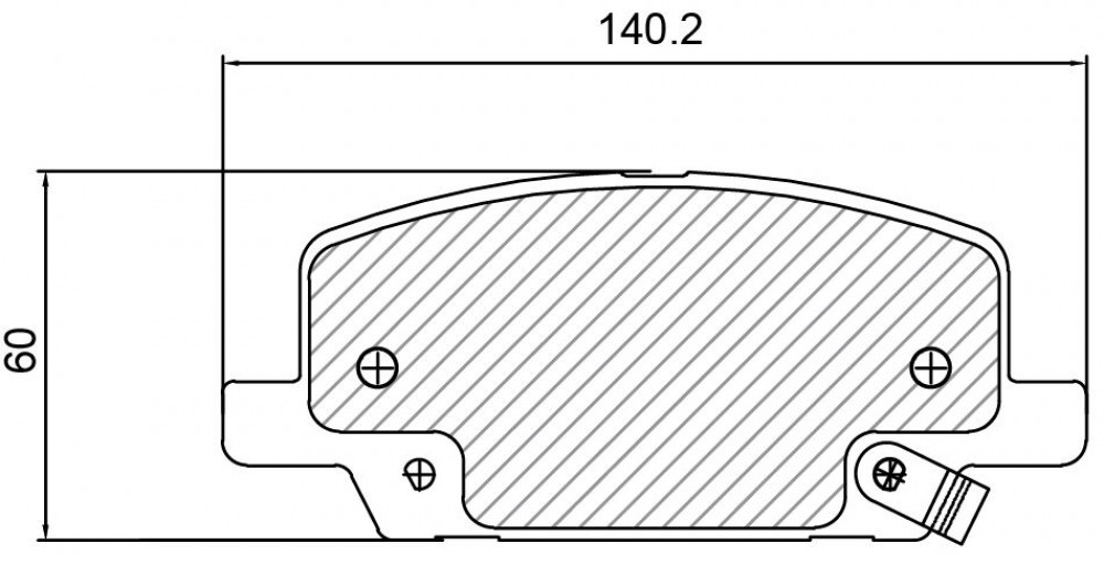 Колодки тормозные дисковые передние для автомобилей Opel Mokka (13-)