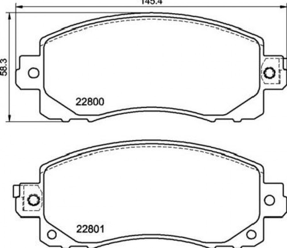Колодки тормозные дисковые передние для автомобилей Subaru XV (17-)