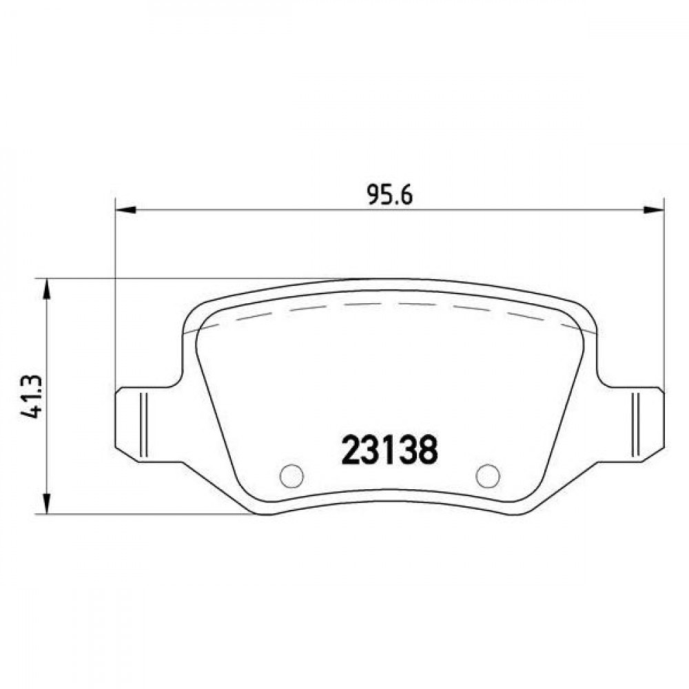 Колодки тормозные дисковые задние для автомобилей Mercedes A (W168) (97-) / A (W169) (04-) / B (W245) (05-)