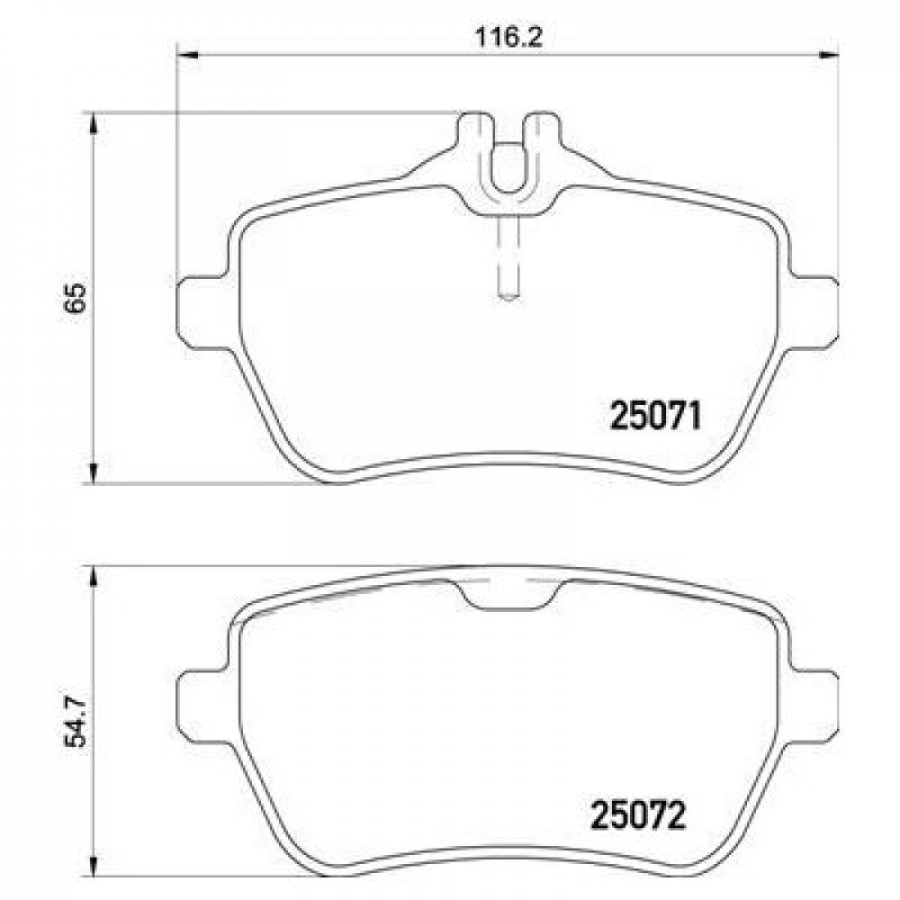 Колодки тормозные дисковые задние для автомобилей Mercedes S-Class (W222) (13-)