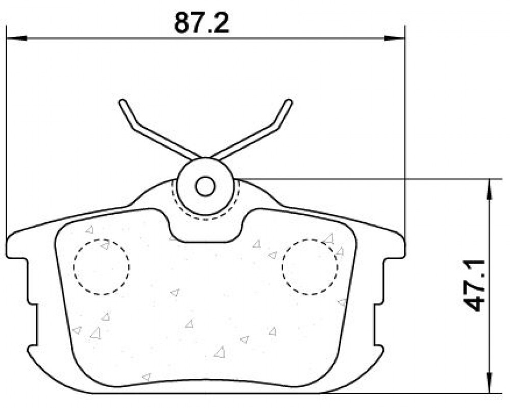 Колодки тормозные дисковые задние для автомобилей Mitsubishi Colt VI (04-)