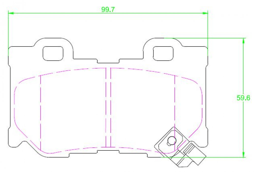 Колодки тормозные дисковые задние (керамические) для автомобилей Infiniti FX (08-) / G (07-) / Q50 / 70 (13-) / QX70 (13-) [серия PRO]