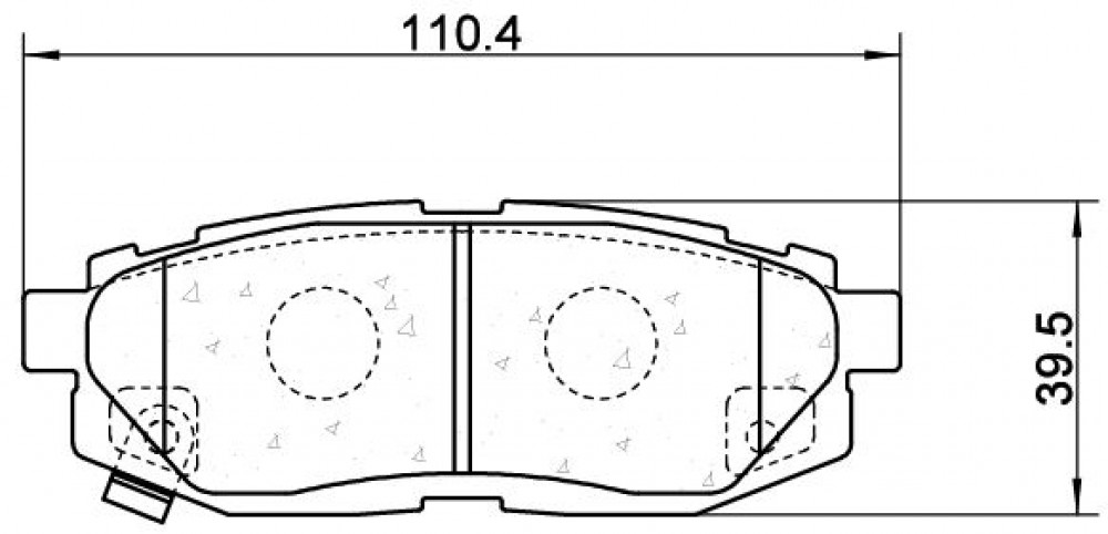 Колодки тормозные дисковые задние для автомобилей Subaru Tribeca (05-) / BRZ (12-)