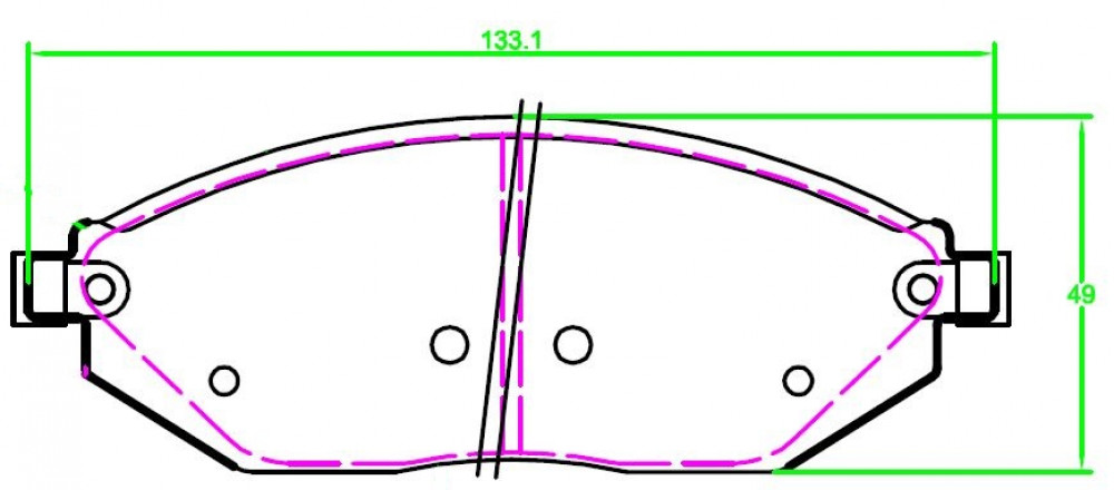 Колодки тормозные дисковые передние (керамические) для автомобилей Chevrolet Spark M300 (09-) [серия PRO]