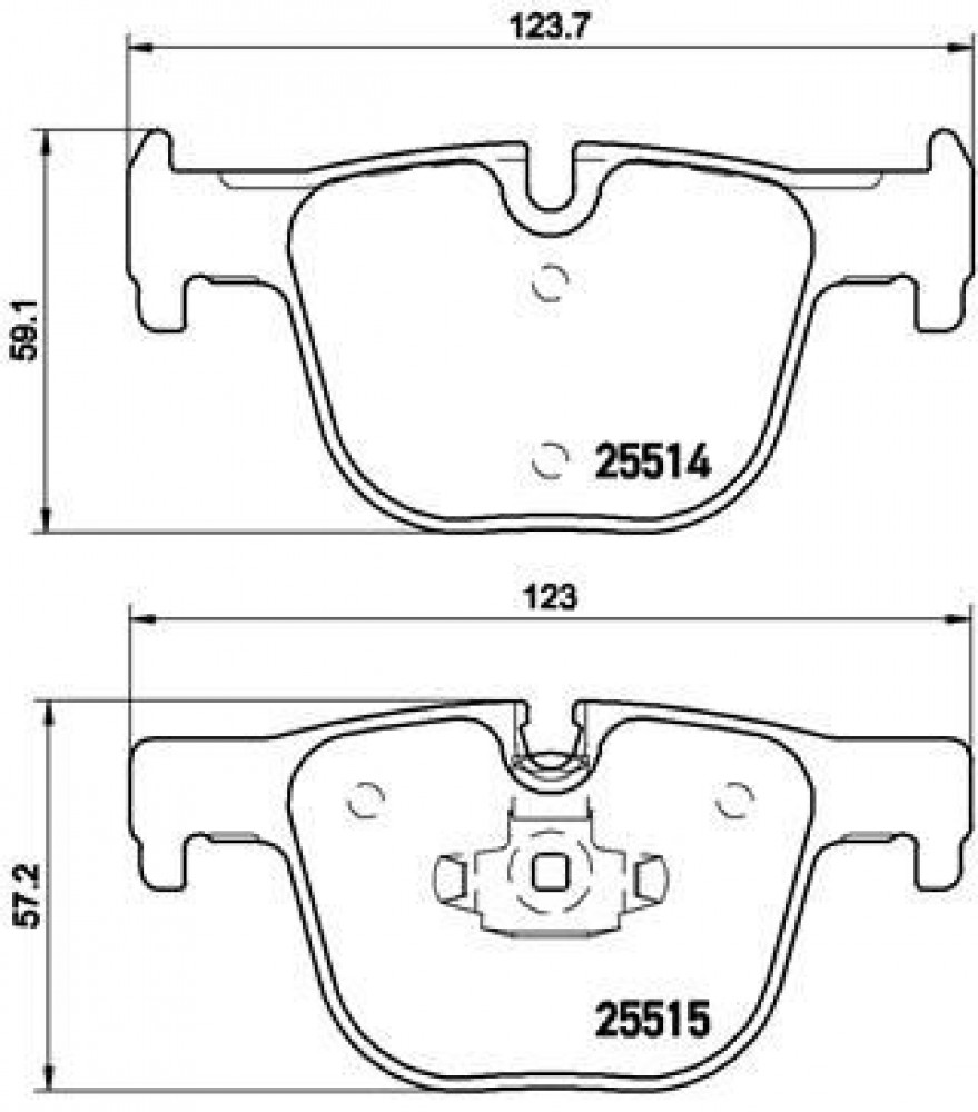 Колодки тормозные дисковые задние для автомобилей BMW 3 (F30) (11-) / 4 (F32) (13-) т/с Ate (в комплекте с датчиком)