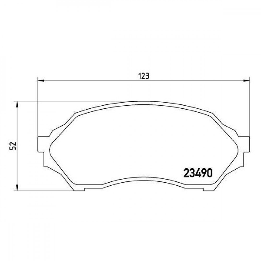 Колодки тормозные дисковые передние для автомобилей Mazda 323 (98-)