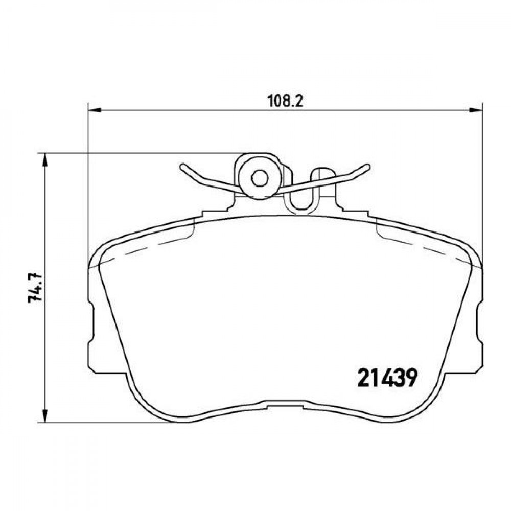Колодки тормозные дисковые передние для автомобилей Mercedes C (W202) (93-)