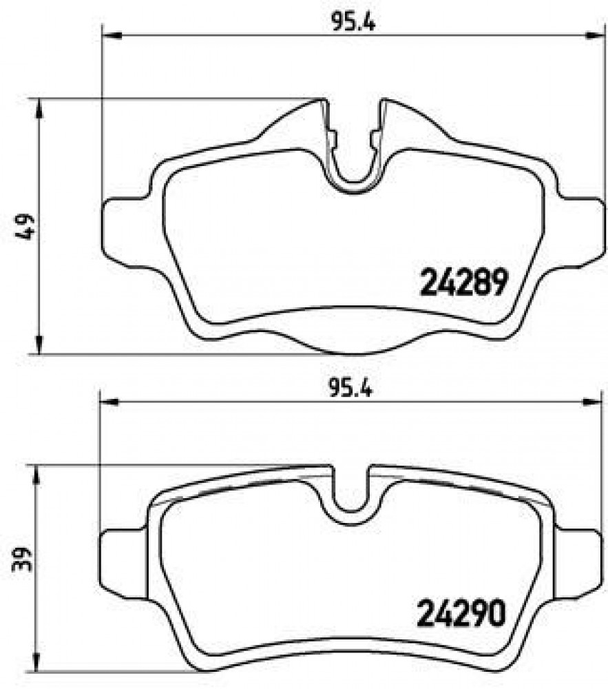 Колодки тормозные дисковые задние для автомобилей Mini Cooper S/D (06-) / Clubman (07-) (в комплекте с датчиком)